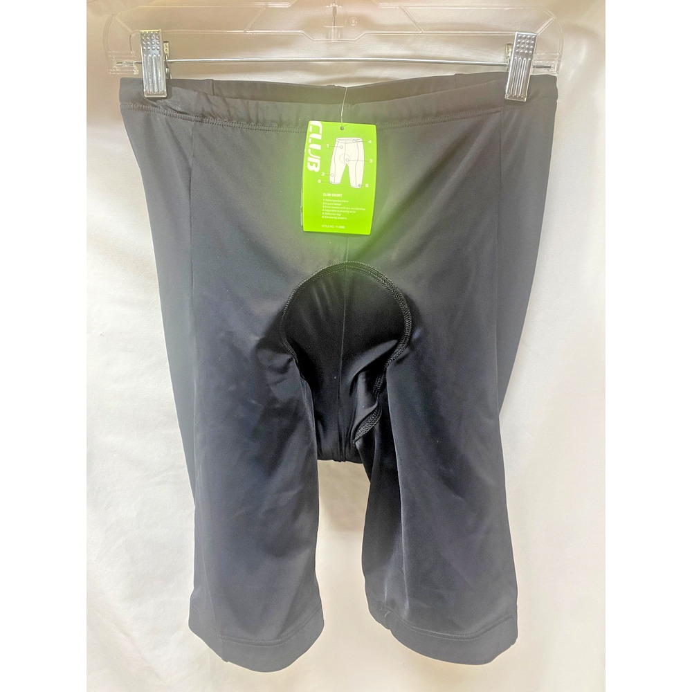 Black Xl Performance Cycling Padded Bike Shorts Nylon Spandex Athletic Wear NWT